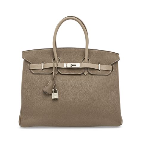 Hermès Birkin 35 Gris Tourterelle Togo with Palladium Hardware